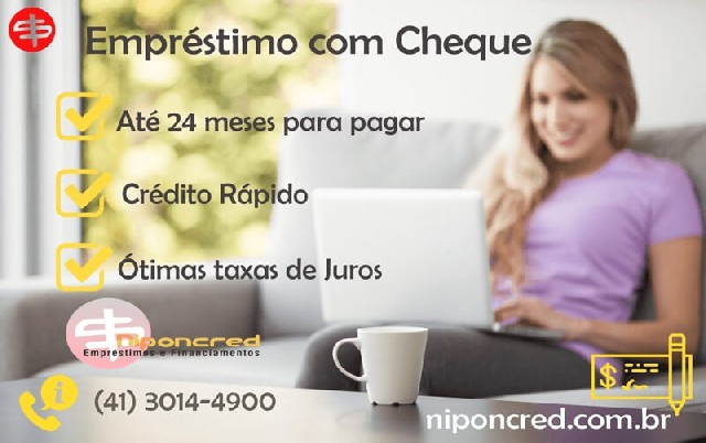 Foto 1 - Niponcred emprstimo pessoal com cheque pr-datado